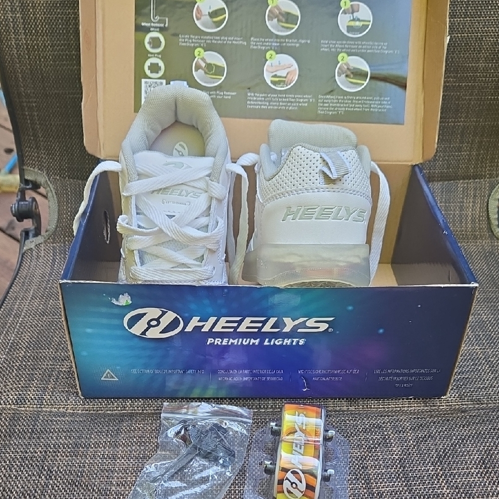 Heelys Premium Lights Kids Sneakers - White